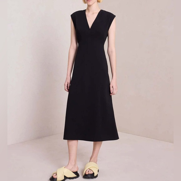 A.L.C. Amelie Cotton Lace Up Back Midi Dress - Picture 4 of 6